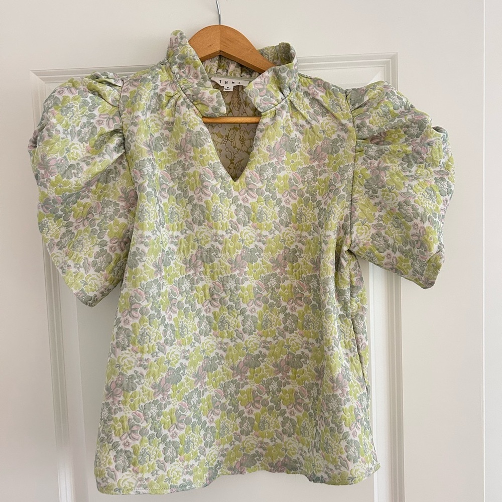 Floral Puff Sleeve Top